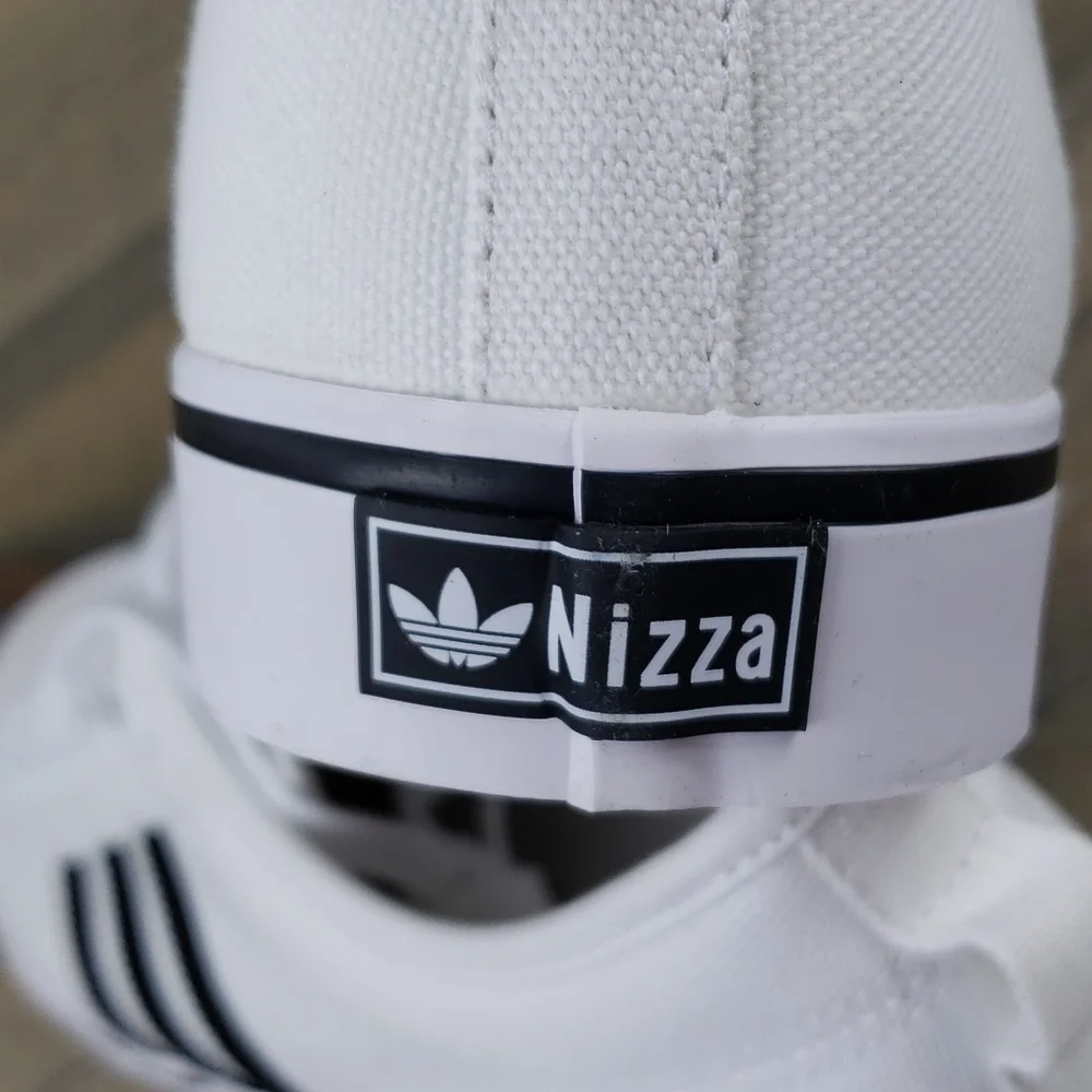 adidas Nizza Originals Men's Canvas Sneakers White/Black